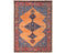 9x12 Orange Blue Aryana Afghan Hand Knotted Veg Dye Wool Area Rug